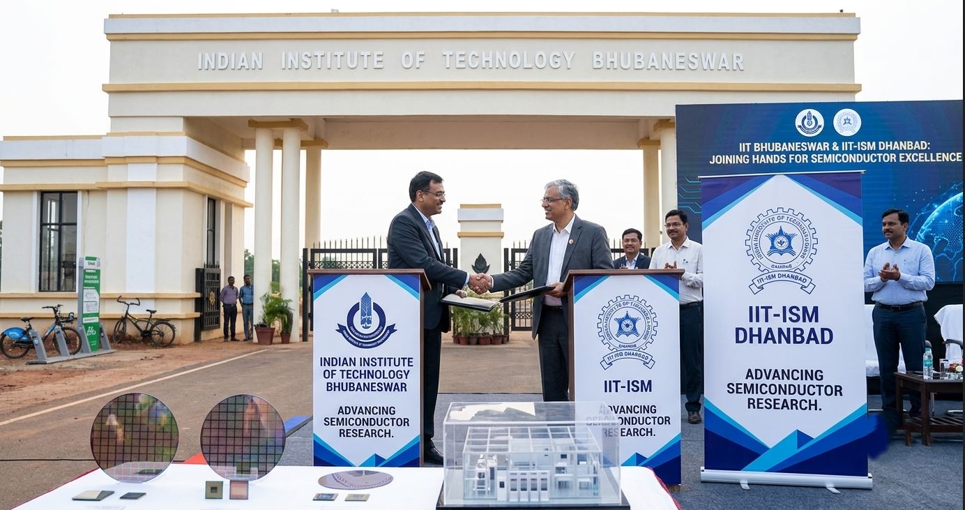 IIT Bhubaneswar, IIT-ISM Dhanbad Join Hands to Advance Semiconductor Research